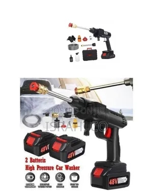 Portable Cordless High Pressure Car Washer With 2 Batteries - Multic