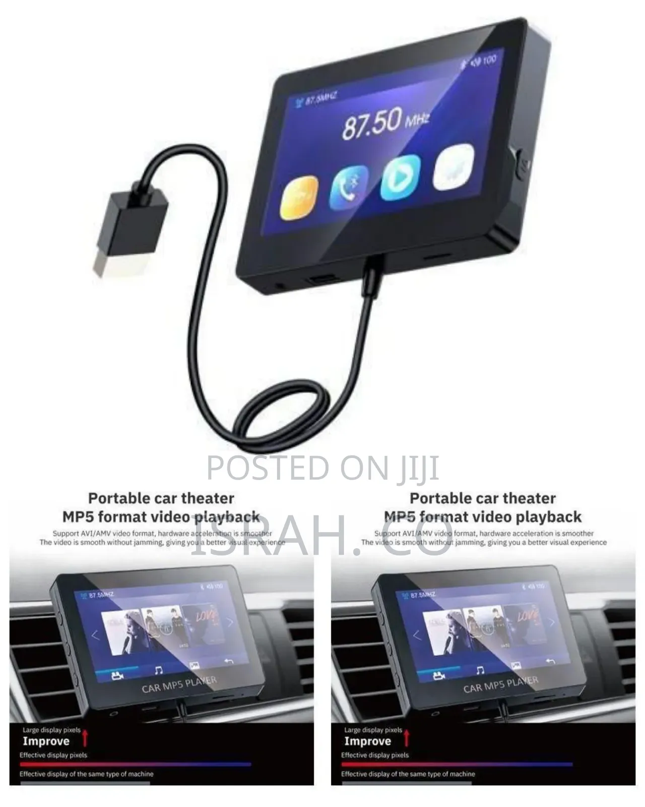 M6 Wireless Car Mp5 Player - Mutlicolor