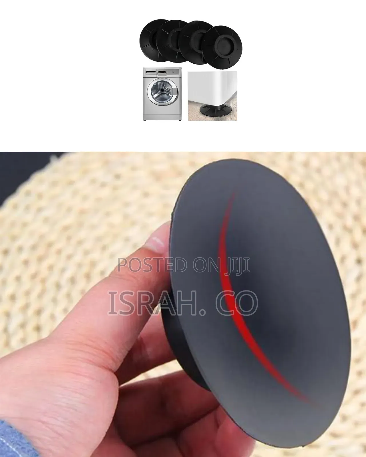 4-Piece Set of Anti-Vibration Non-Slip Appliance Feet Pads - Noise