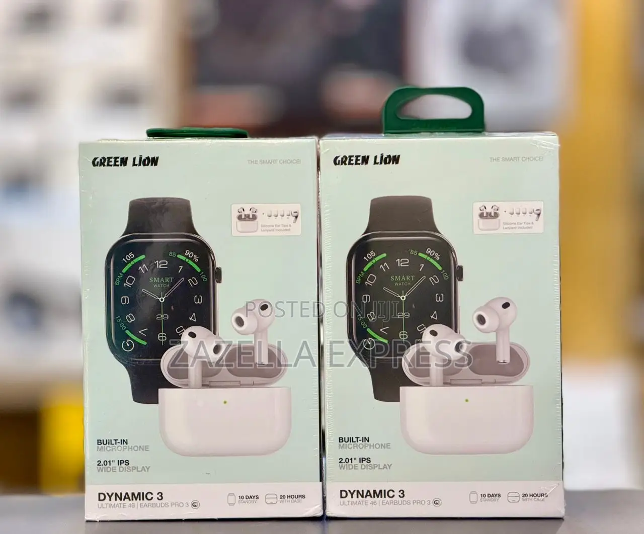 Green Lion Dynamic 3 Duo Combo Pack Ultimate 41smart Watch and Earbuds