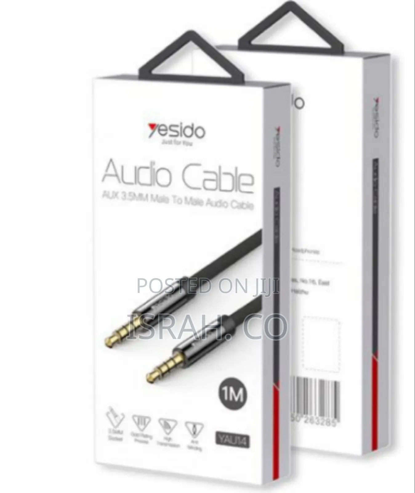 Yesido Audio Cable (Aux 3.5mm Male to Male Cable 2metre ) - Multicolor