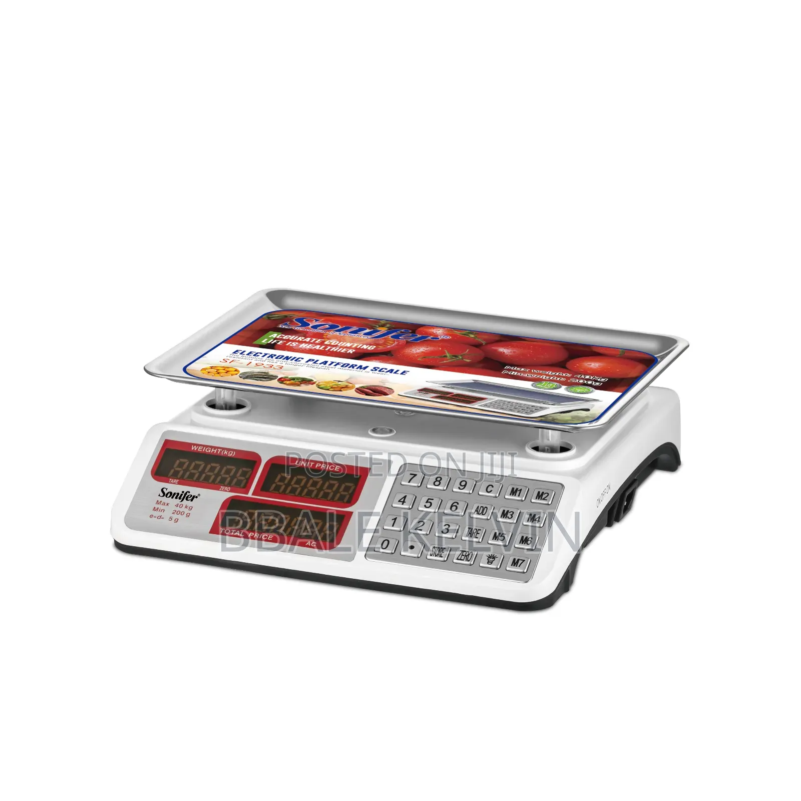 Sonifer Digital Weighing Scale - 40kg Max Capacity