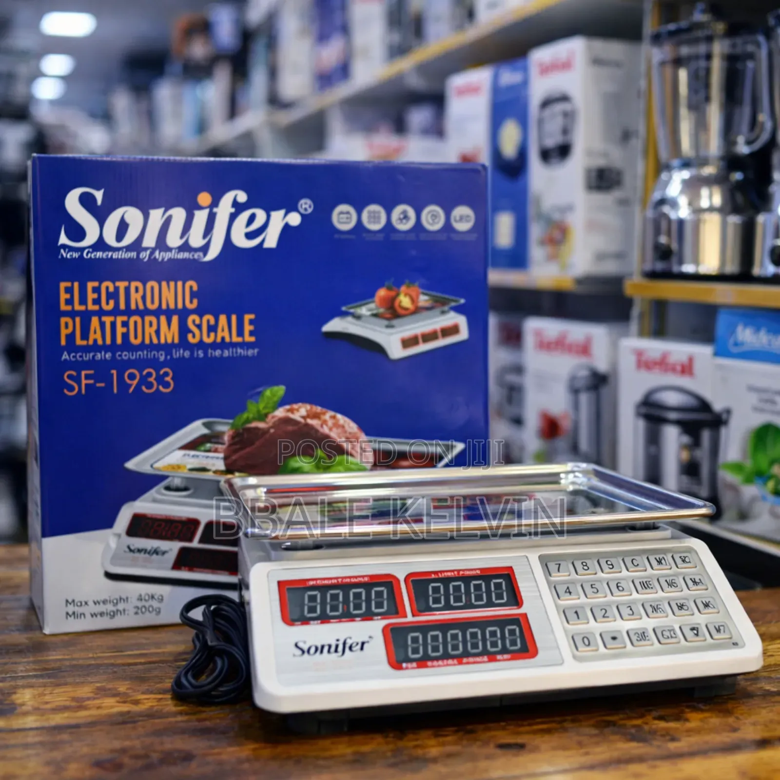 Sonifer Digital Weighing Scale - 40kg Max Capacity