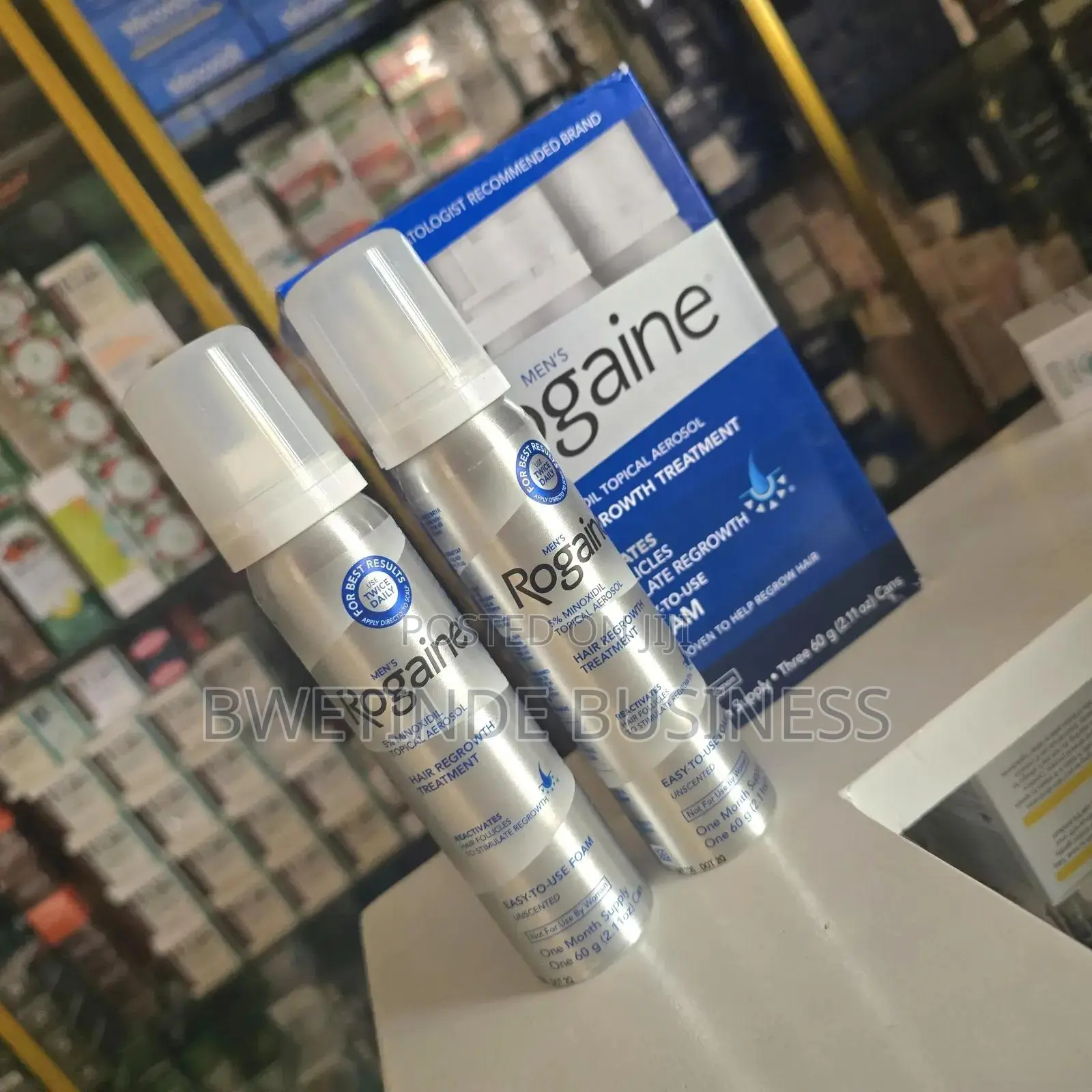 Men's Rogaine 5% Minoxidil Topical Foam One Month Supply