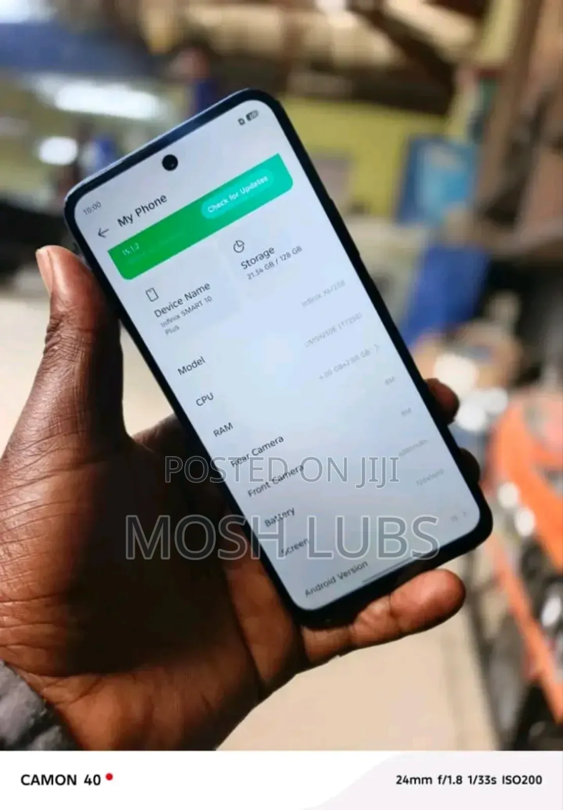 New Infinix Smart 10 128 GB Silver