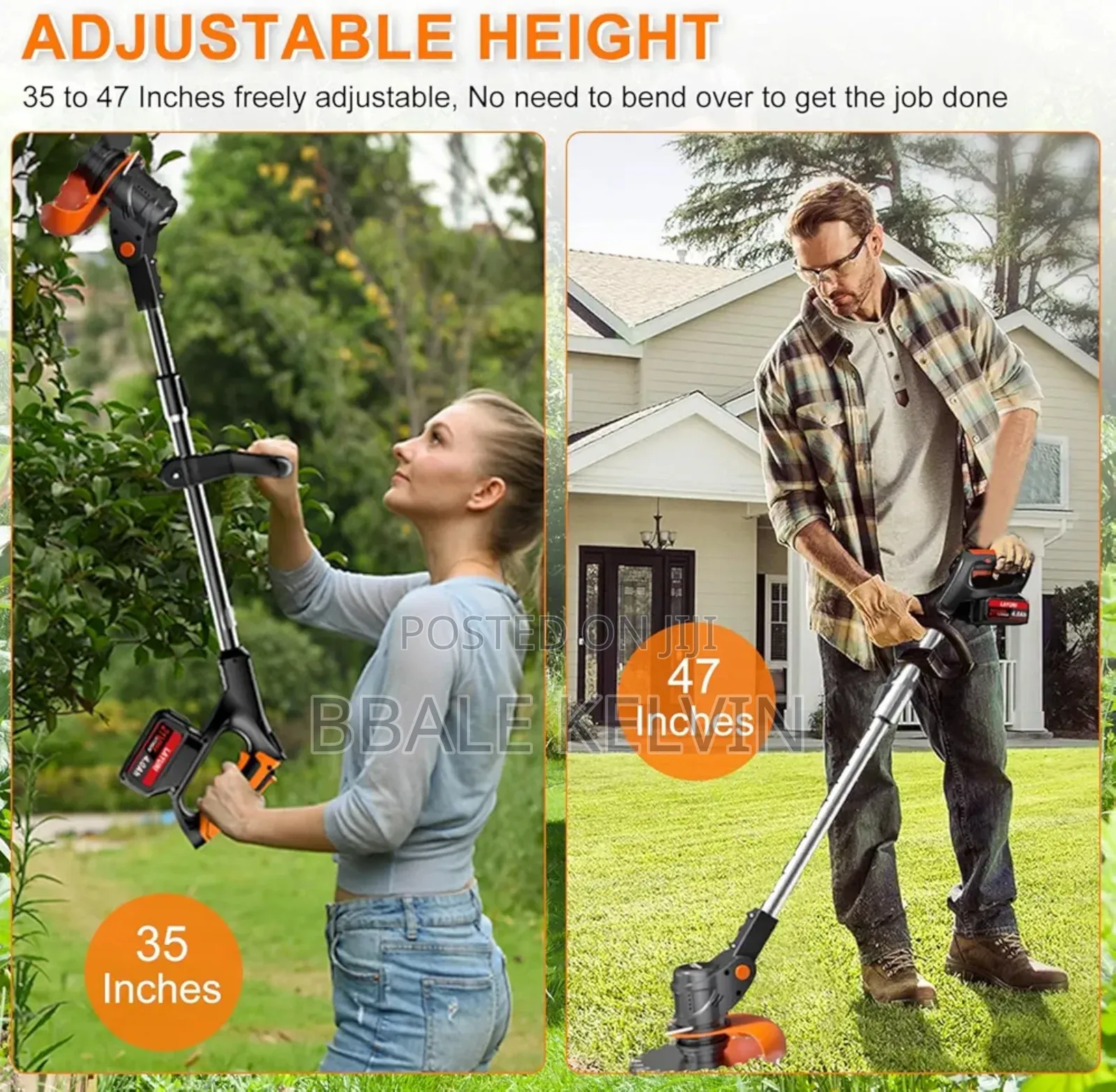 Cordless Rechargeable Lawn Mower / Grass Weed Cutter