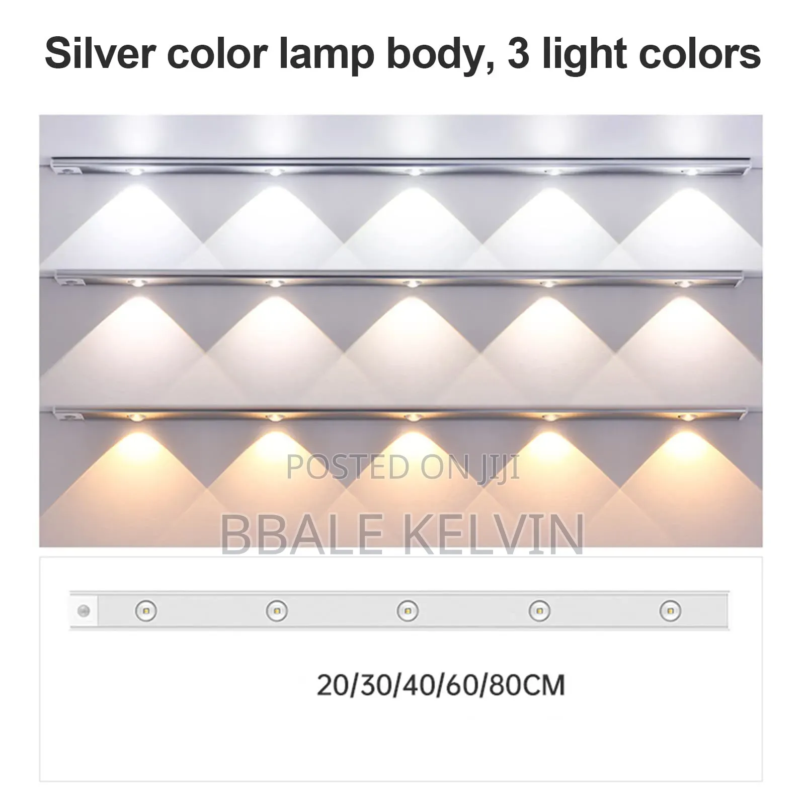 Rechargeable Intelligent Cabinet Lights 60cm
