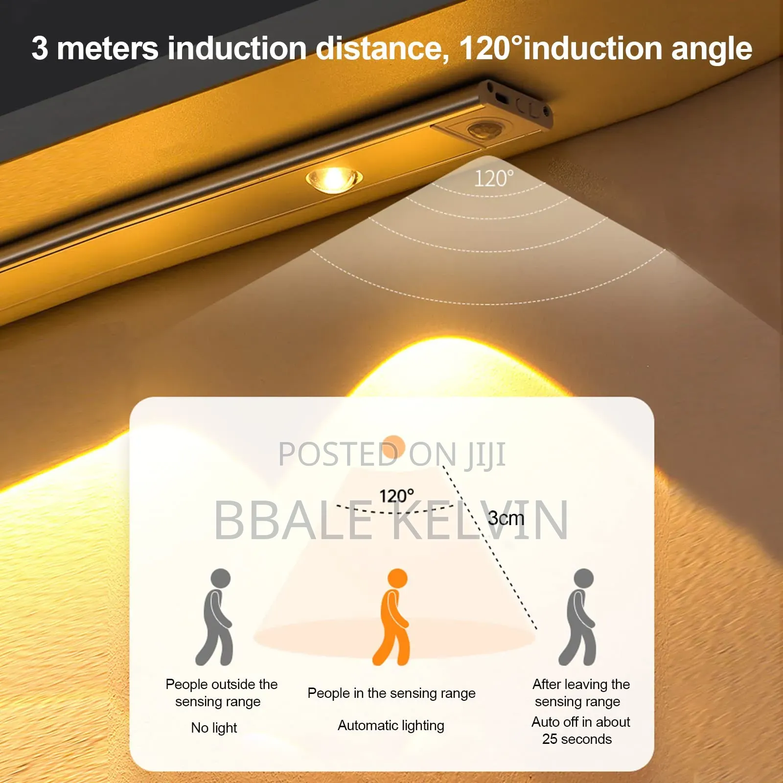 Rechargeable Intelligent Cabinet Lights 60cm