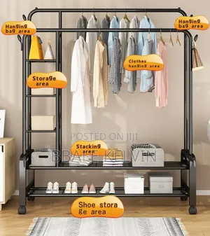 Double Rail Cloth Shoe Rack
