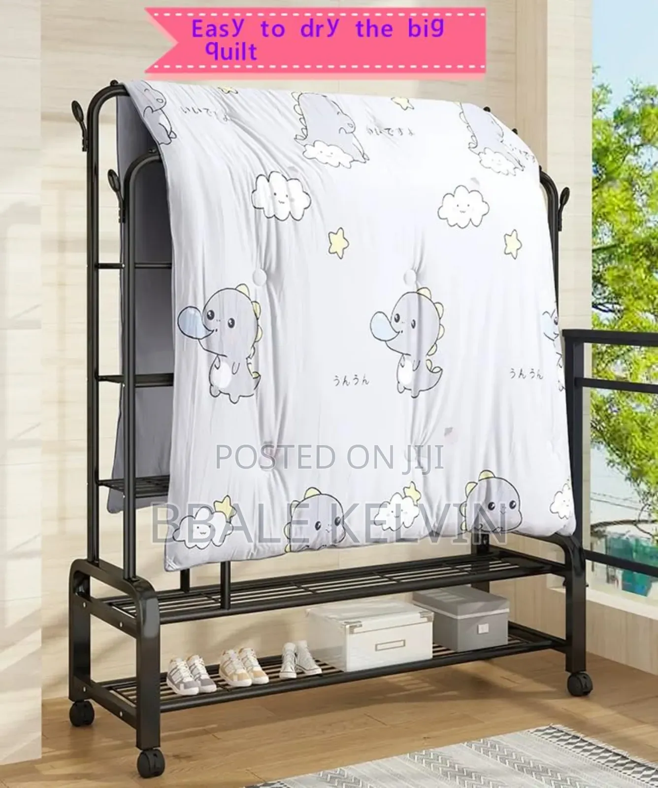 Double Rail Cloth Shoe Rack