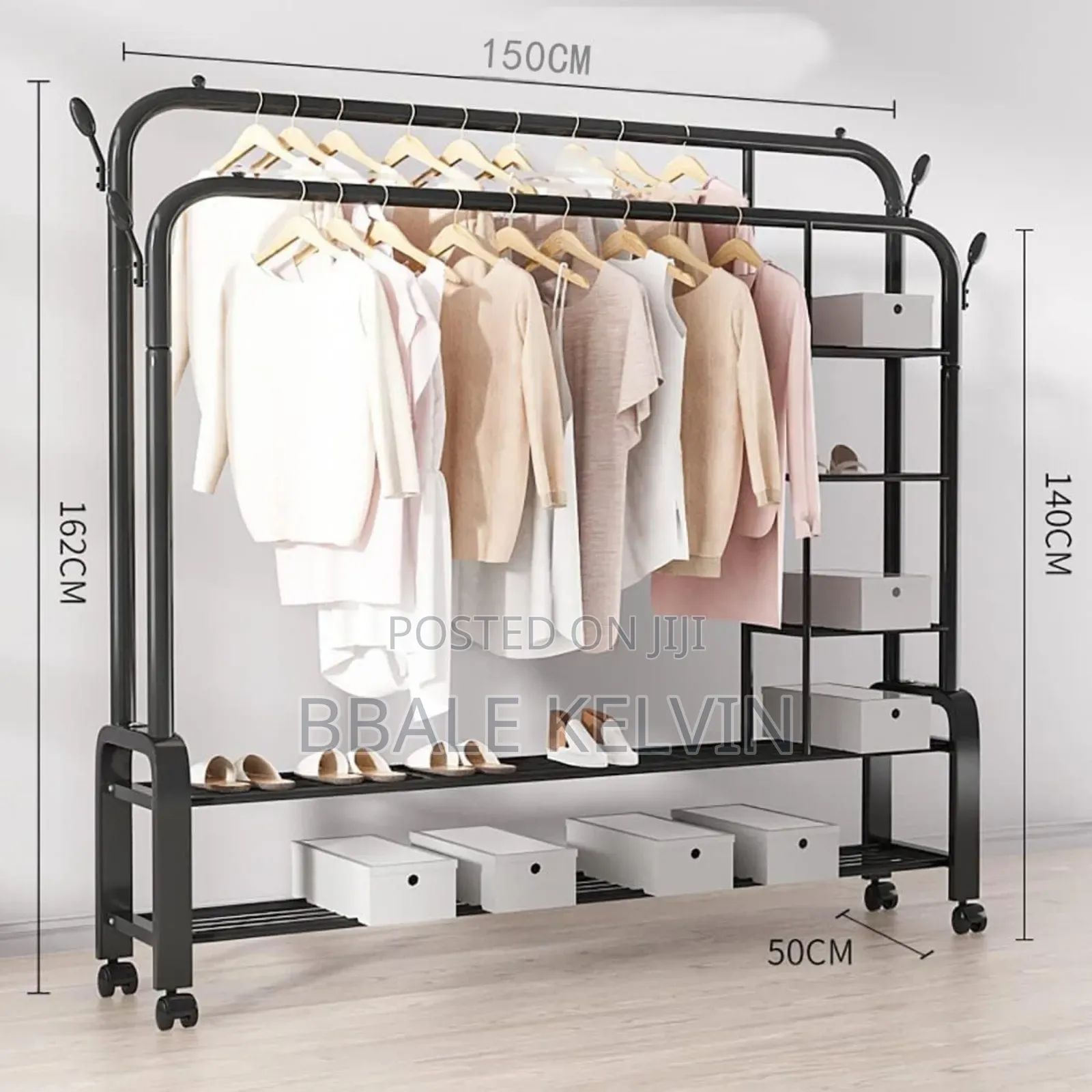 Double Rail Cloth Shoe Rack