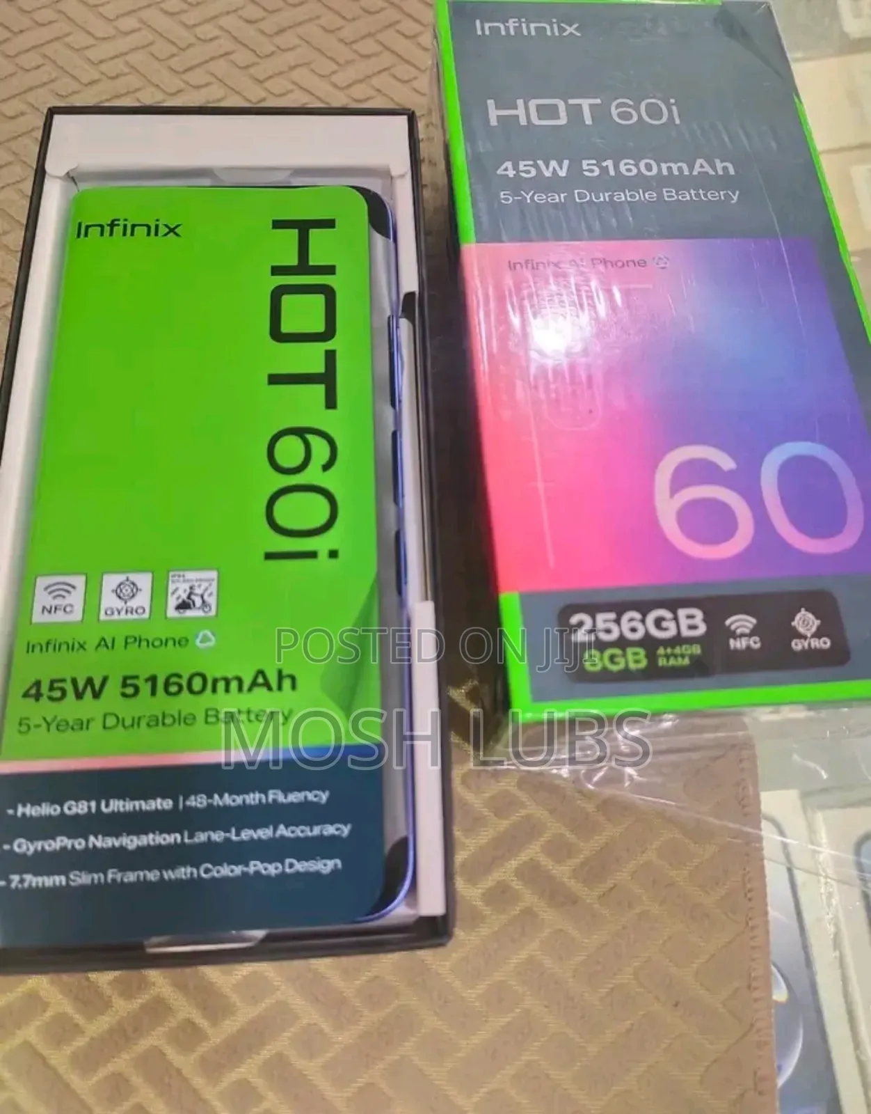 New Infinix Hot 60i 256 GB Blue