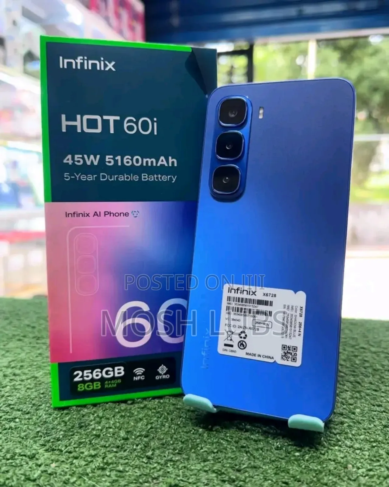 New Infinix Hot 60i 256 GB Blue