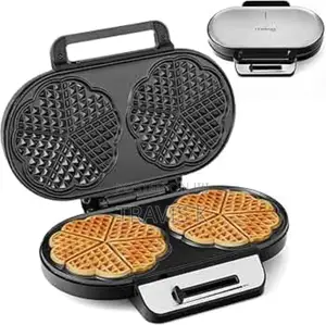 Double Waffle Maker Machine Dual Plates Non Stick