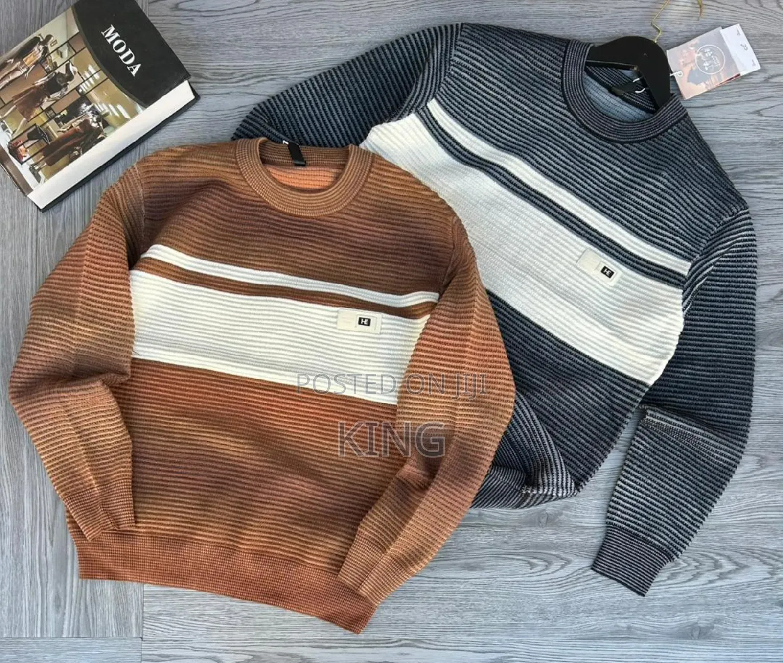 Extensive Stripe Sweaters