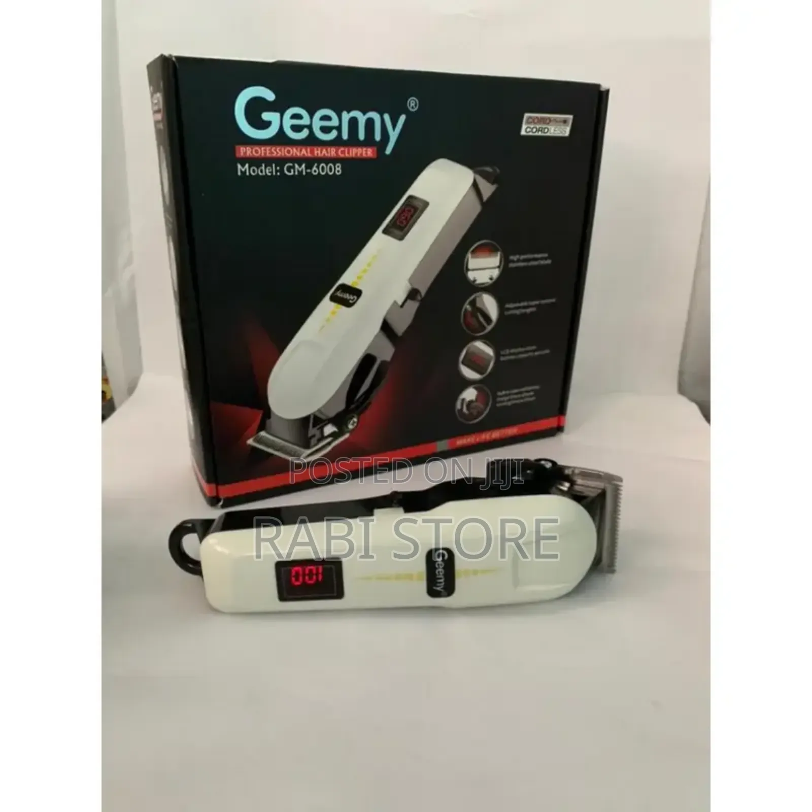 5 Pieces Rechargeable Geemy Hair Trimmers and Clippers