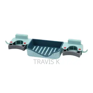 Mop Holder Brush Storage Rack Soap Dish Box Wall Mounted Organizer