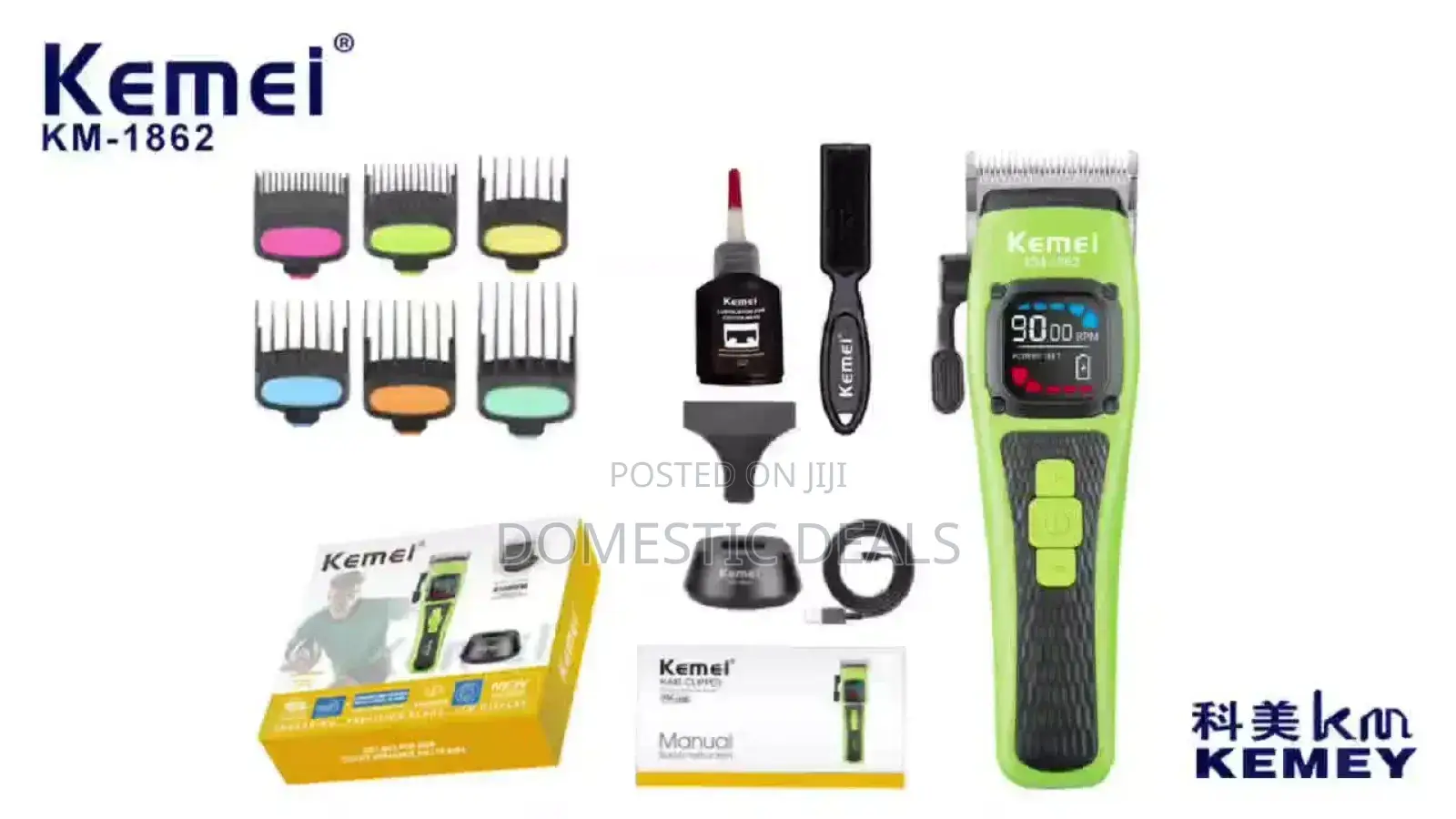 Kemei Km-1862 Electric Hair Clipper Set.