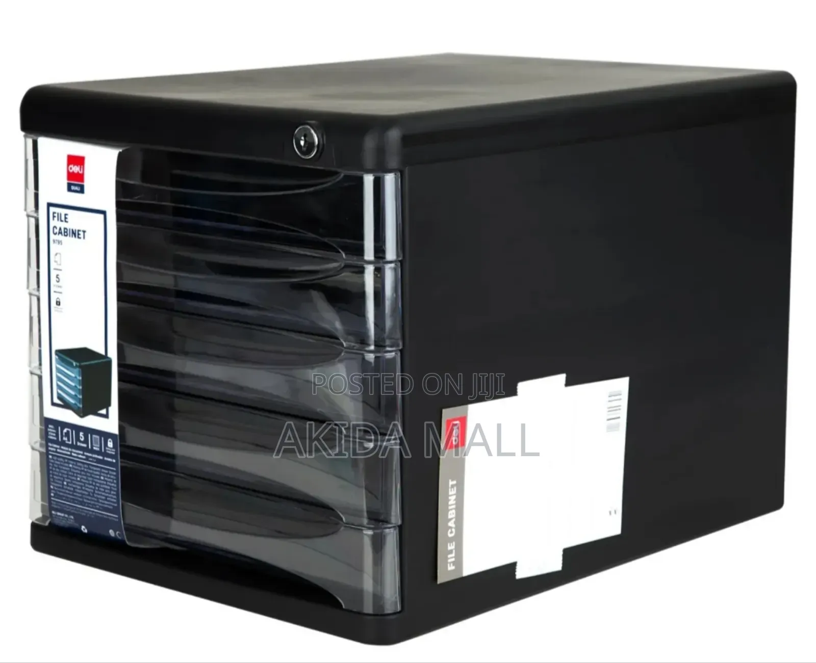 Deli 5-drawer Plastic File Cabinets A Desktop Tool Office Home Use