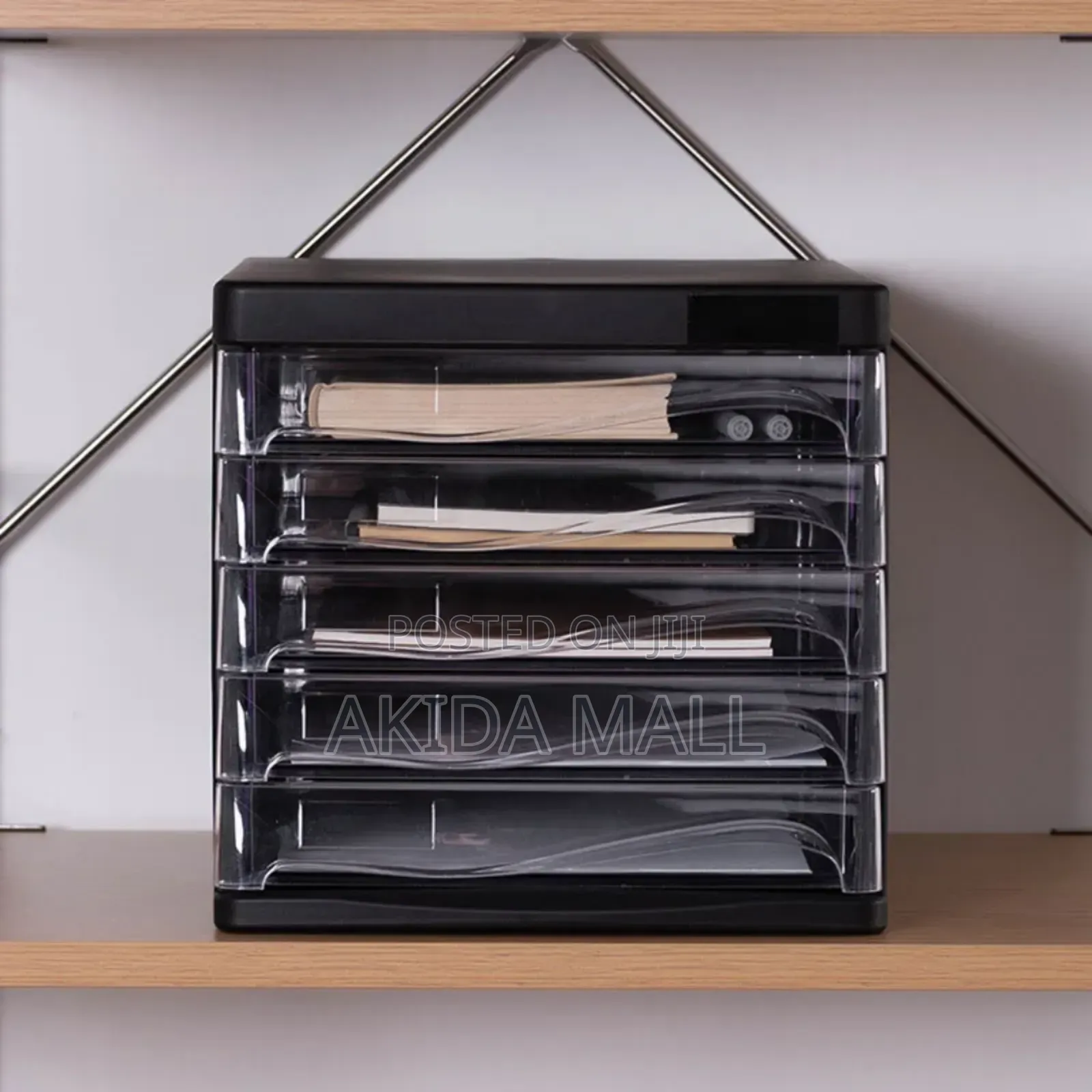 Deli 5-drawer Plastic File Cabinets A Desktop Tool Office Home Use