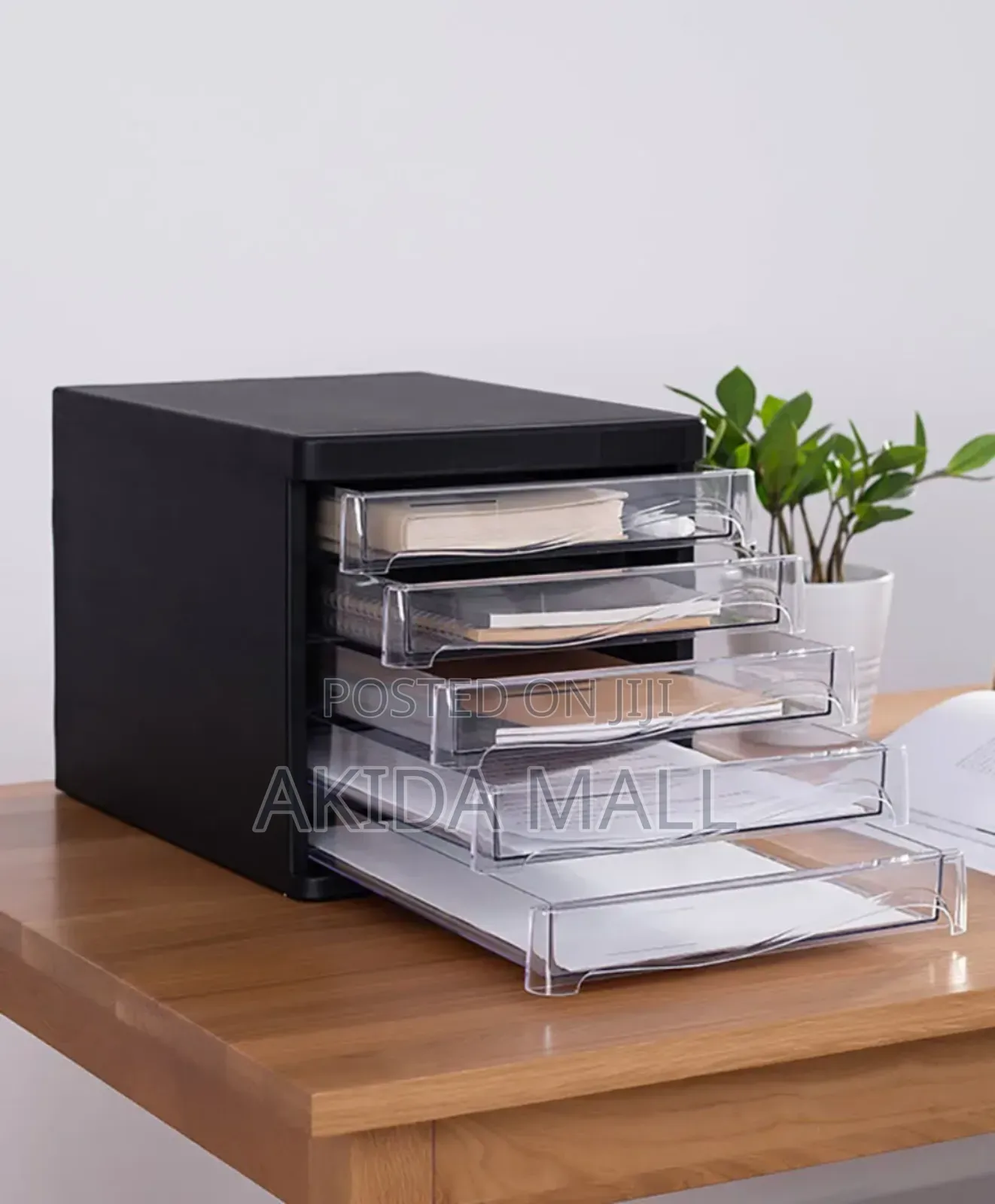 Deli 5-drawer Plastic File Cabinets A Desktop Tool Office Home Use
