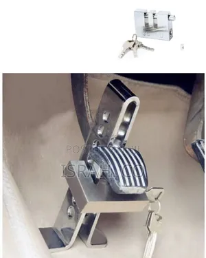 High-Security Vehicle Clutch and Brake Pedal Lock - Multicolor