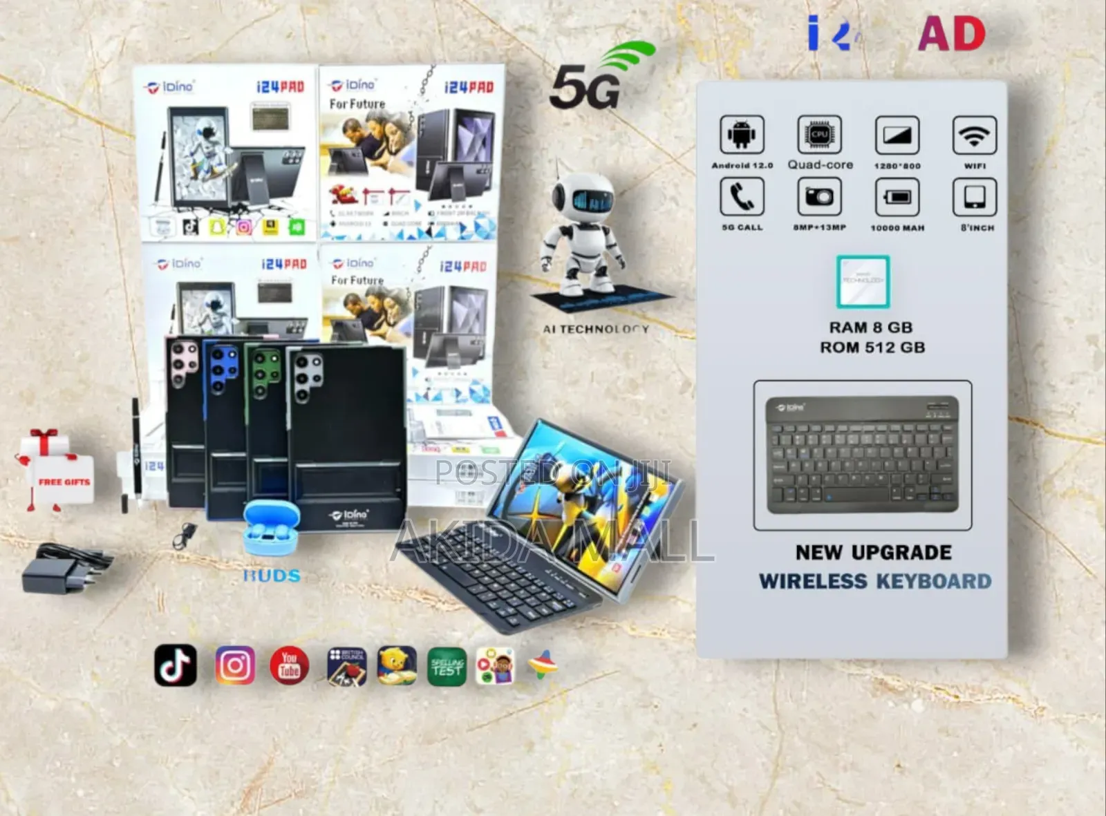 New Idino i24 Pad 512 GB White