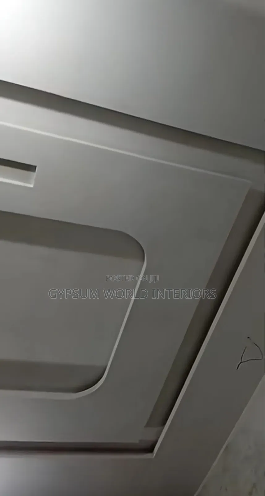 Gypsum Ceiling Work on Filling and Sanding
