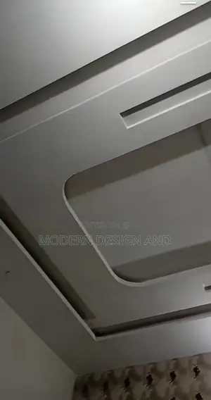 Gypsum Ceiling Work on Filling and Sanding