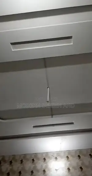 Gypsum Ceiling Work on Filling and Sanding