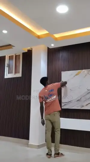 Wall Designs and Paneling Tv Area Entebbe