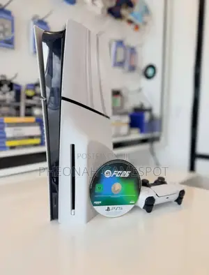 Used Ps5 Slim Disc Version: Two Controllers 1 Free Game. Great Deal