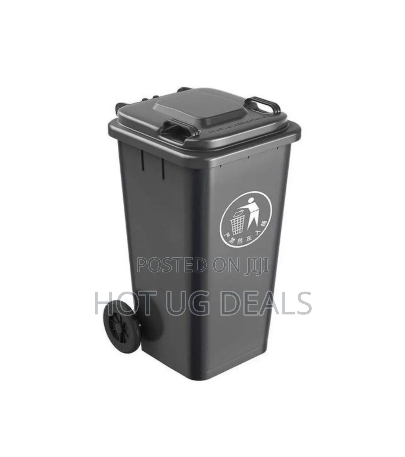 Outdoor 240l Plastic Waste Bin – Durable Weather-Resistant. Green