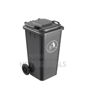 Outdoor 240l Plastic Waste Bin – Durable Weather-Resistant. Green