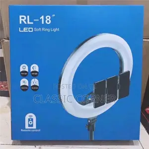 18 Inch Led Ringlight Kit With Phone Holder and Adjustable Color