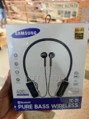 Samsung Tc-21 Pure Bass Wireless Neckband Earphones.