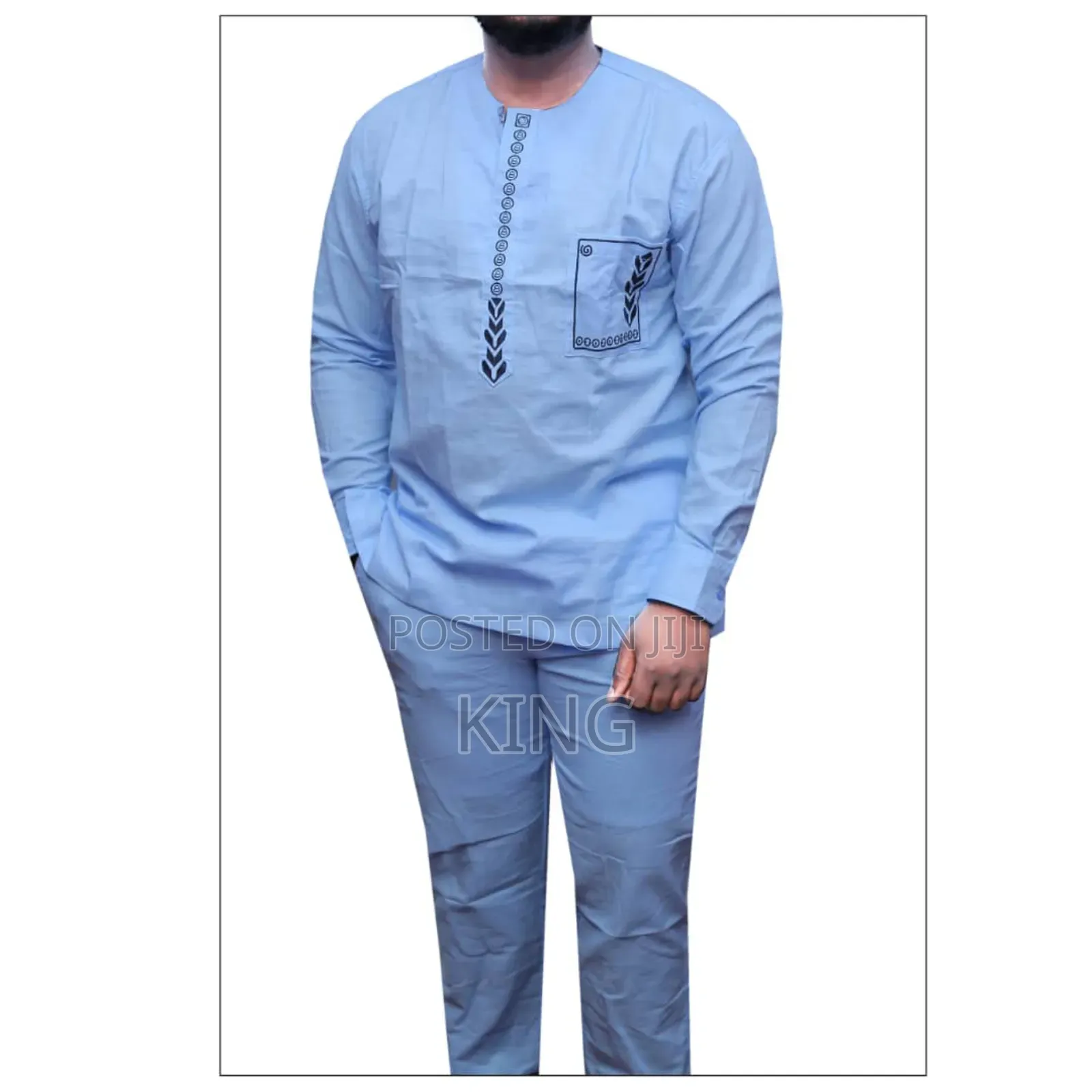Elegant Cultural Blend Kitengi Suit