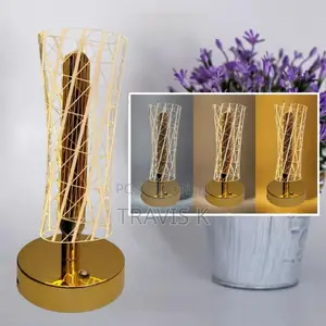 Crystal Table Lamp,Mettalic Gold,Touch Control