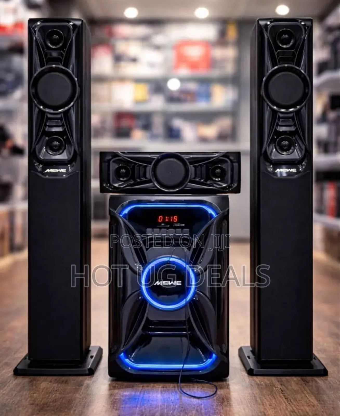 Mewe Ac/Dc 3.1 Channel Multimedia Speaker System With Bluetooth, Fm