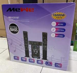 Mewe Ac/Dc 3.1 Channel Multimedia Speaker System With Bluetooth, Fm