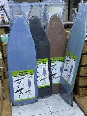 Foldable Ironing Board With a Metallic Frame
