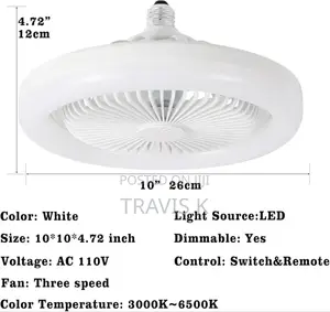 Modern Enclosed Led Ceiling Fan