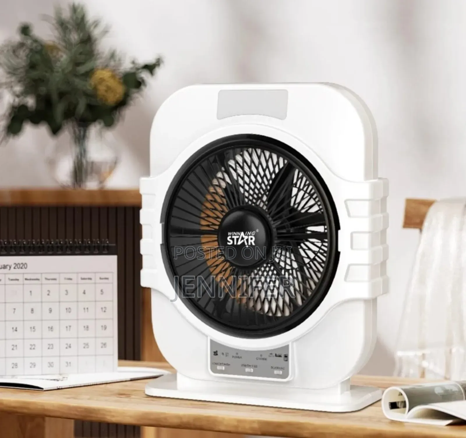 Winning Star St-405712-Inch Rechargeable Table Fan