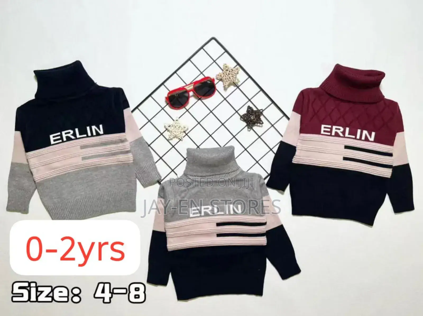 Childrens Pull Neck Sweaters
