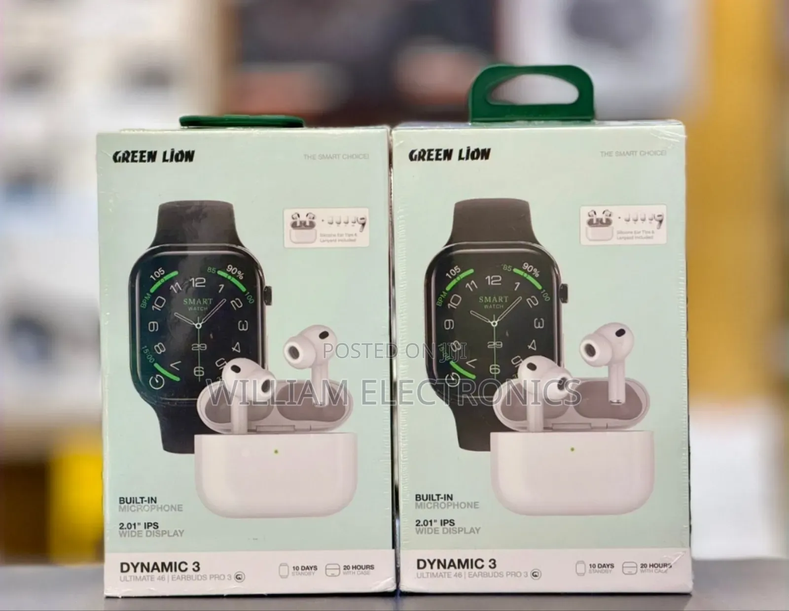 Greenlion Dynamic 3 Duo Combo Pack Smart Watch