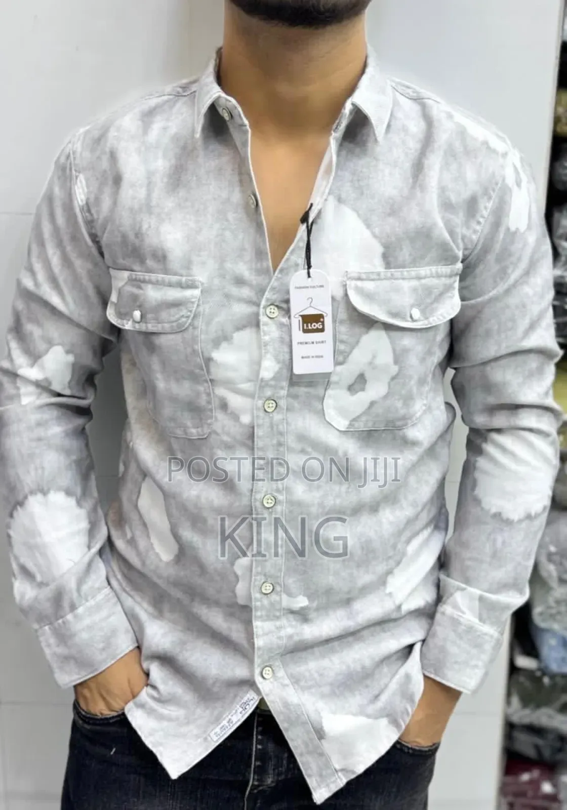 Dual Chest Pockets Denim Shirts