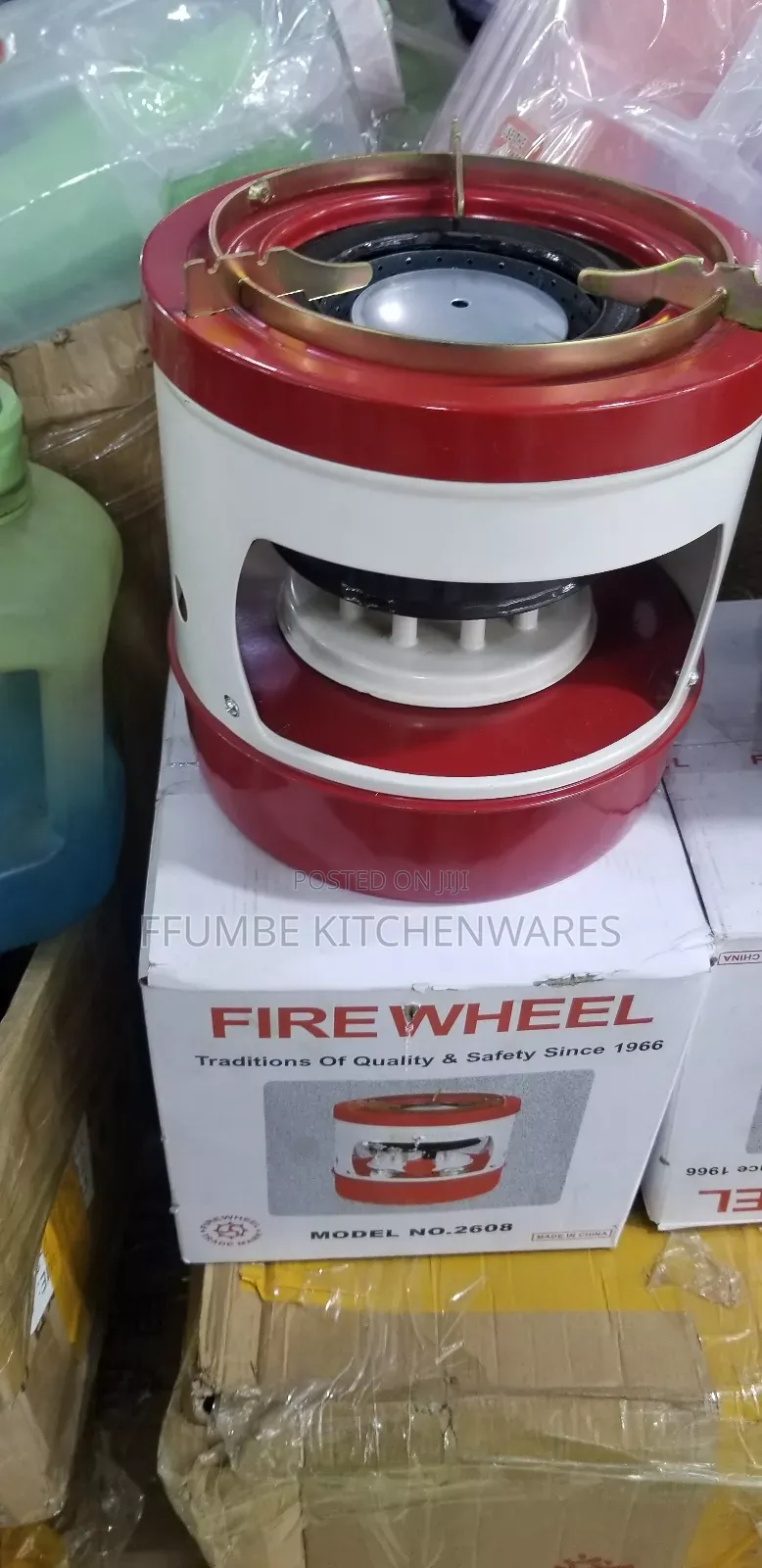 Fire Wheel Stove Red