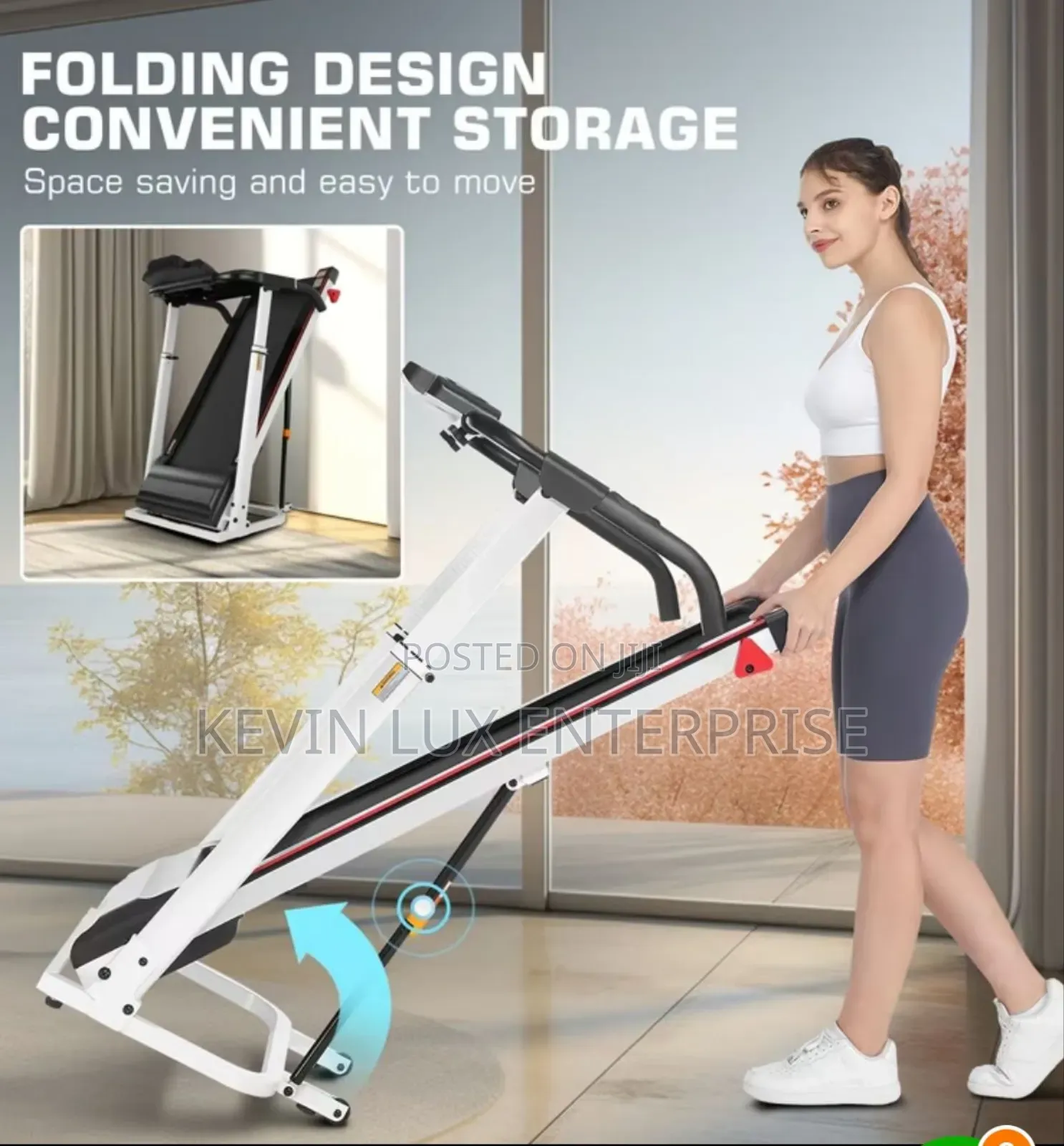 Foldable Treadmill 150kg Maximum