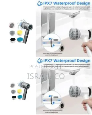 5-in-1 Electric Spinning Cleaning Brush Set - Multicolor