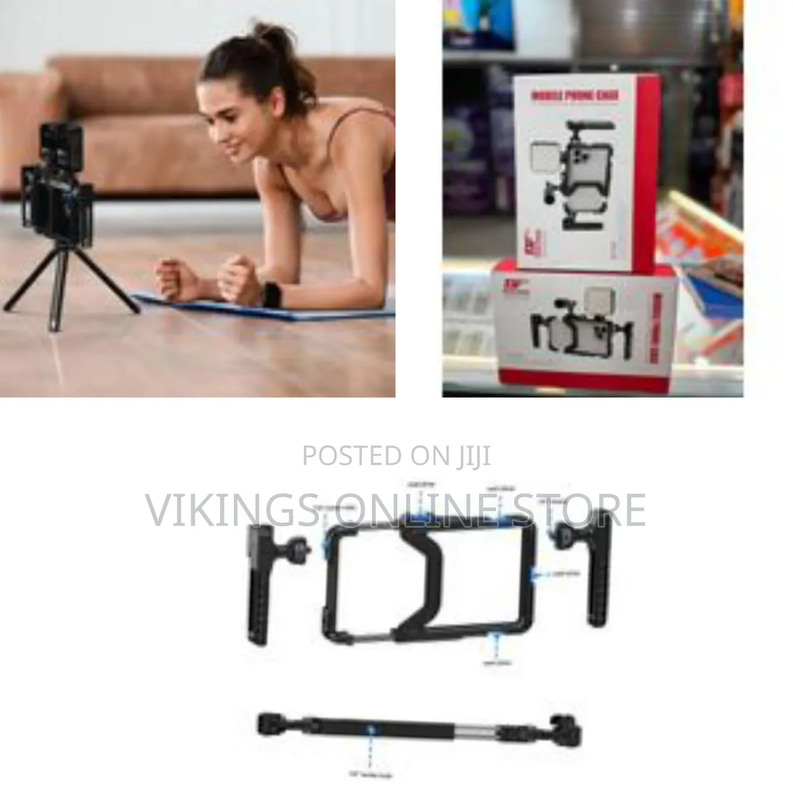 Bafang BFT-03a Vlogging Live Stream Handles Smartphone Video